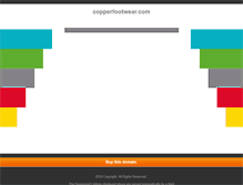 Tablet Screenshot of copperfootwear.com